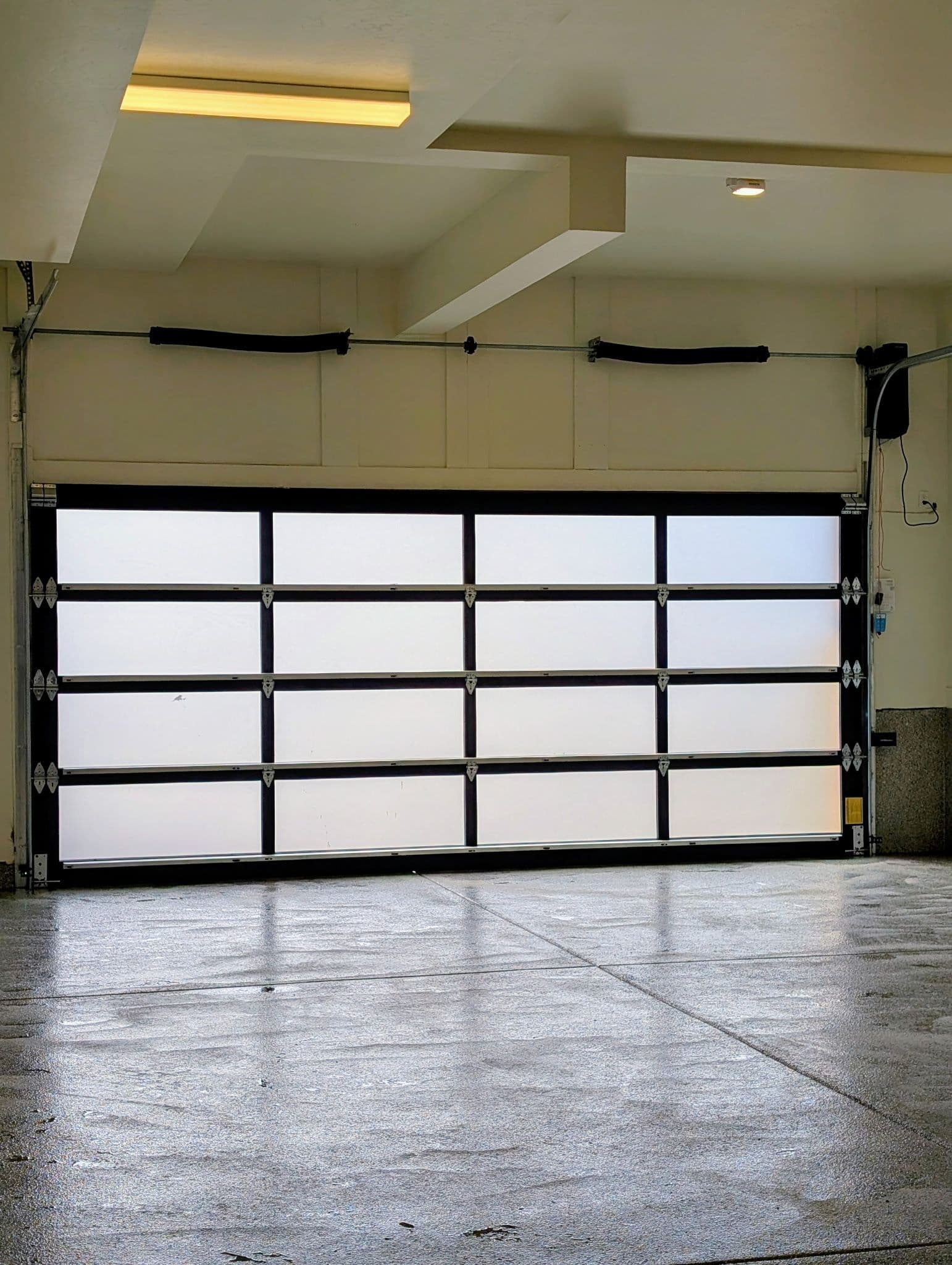 Modern Translucent Garage Door Installation in Winter Park image